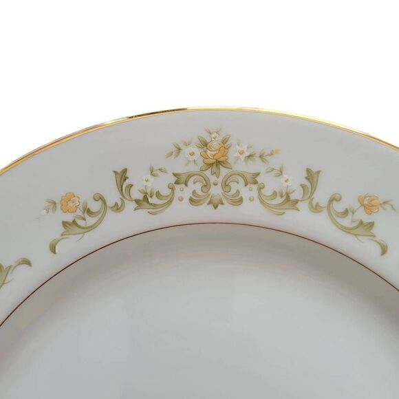 Towne House Cotillion Golden Regal Pattern Plate Yellow Flower Gold Trim Platter - Picture 2 of 9